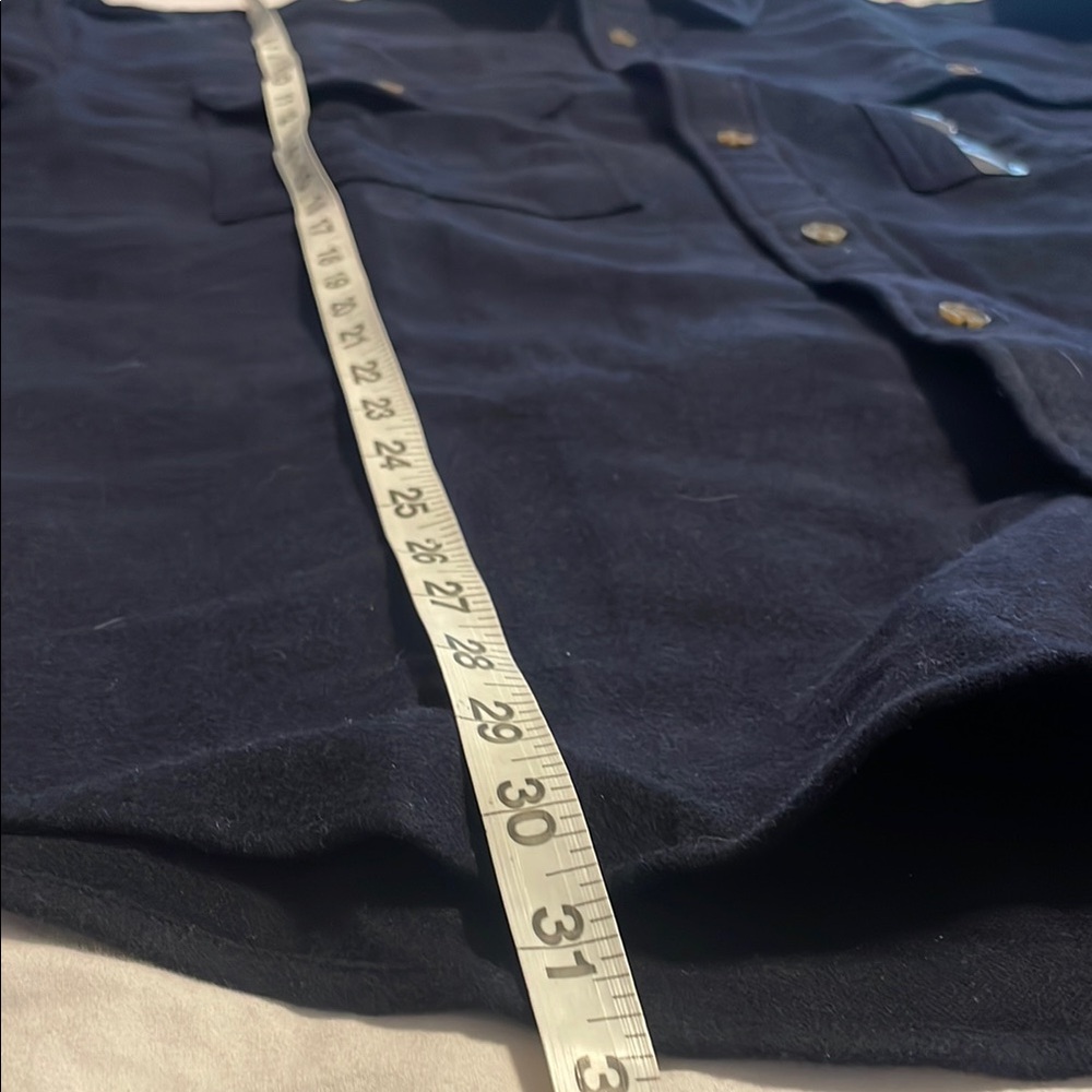Men's Tonny Hilfiger Shirt Jacket 
Navy blue Button-Up Shirt - Picture 6 of 8